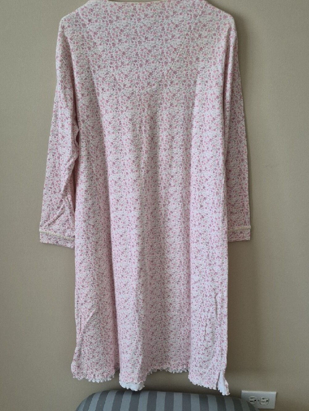 Karen Neuburger Pink Floral Long Sleeve Nightgown - Picture 2 of 2